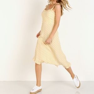 Faithfull the Brand Noemie Midi Dress Le Marais Dot - Size 6